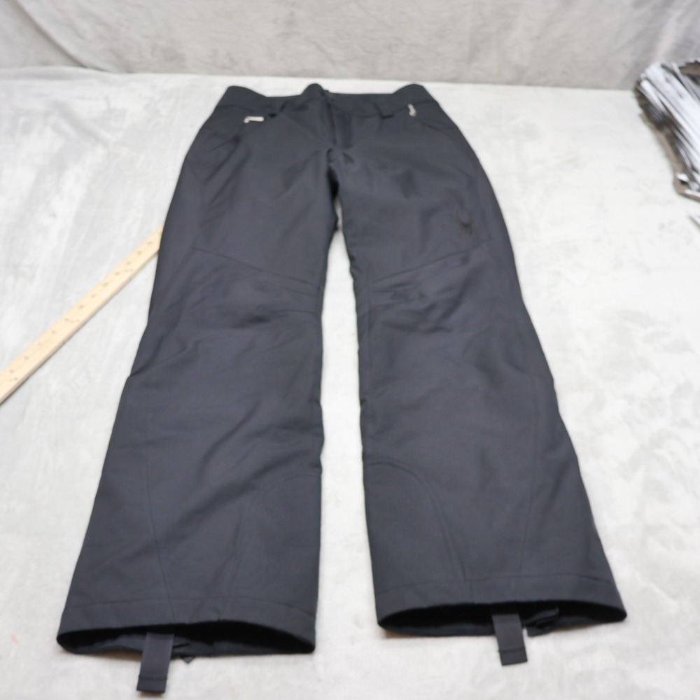 Spyder Snow Pants Womens 4 Black Insulated Zip Ankle Ski Winter Outdoor 30x32